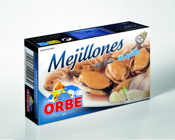 Mejillones al ajillo Orbe 69g