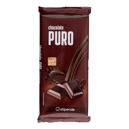 Chocolate puro sin gluten Alipende 150g