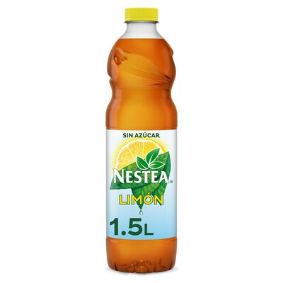 Refresco té negro Nestea sin azúcar 1,5l limón