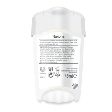 Desodorante en crema Rexona 45ml confidence antitranspirante