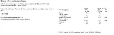 Refresco cola Coca-Cola botella 1,25l