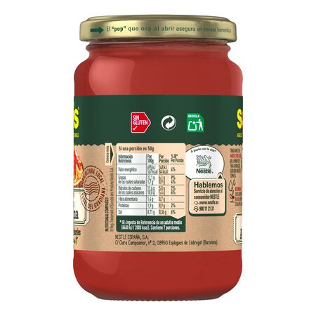 Salsa de tomate receta artesana Solís 350g
