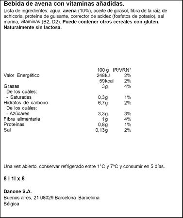Bebida de avena Barista Alpro 1 litro