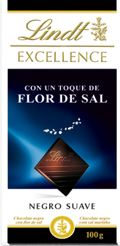 Chocolate negro Lindt excellence 100g flor de sal