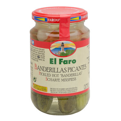 Banderillas picantes en vinagre s/gluten El Faro 150g