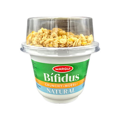 Yogur b&iacute;fidus crunchy muesli natural Margui 170 g