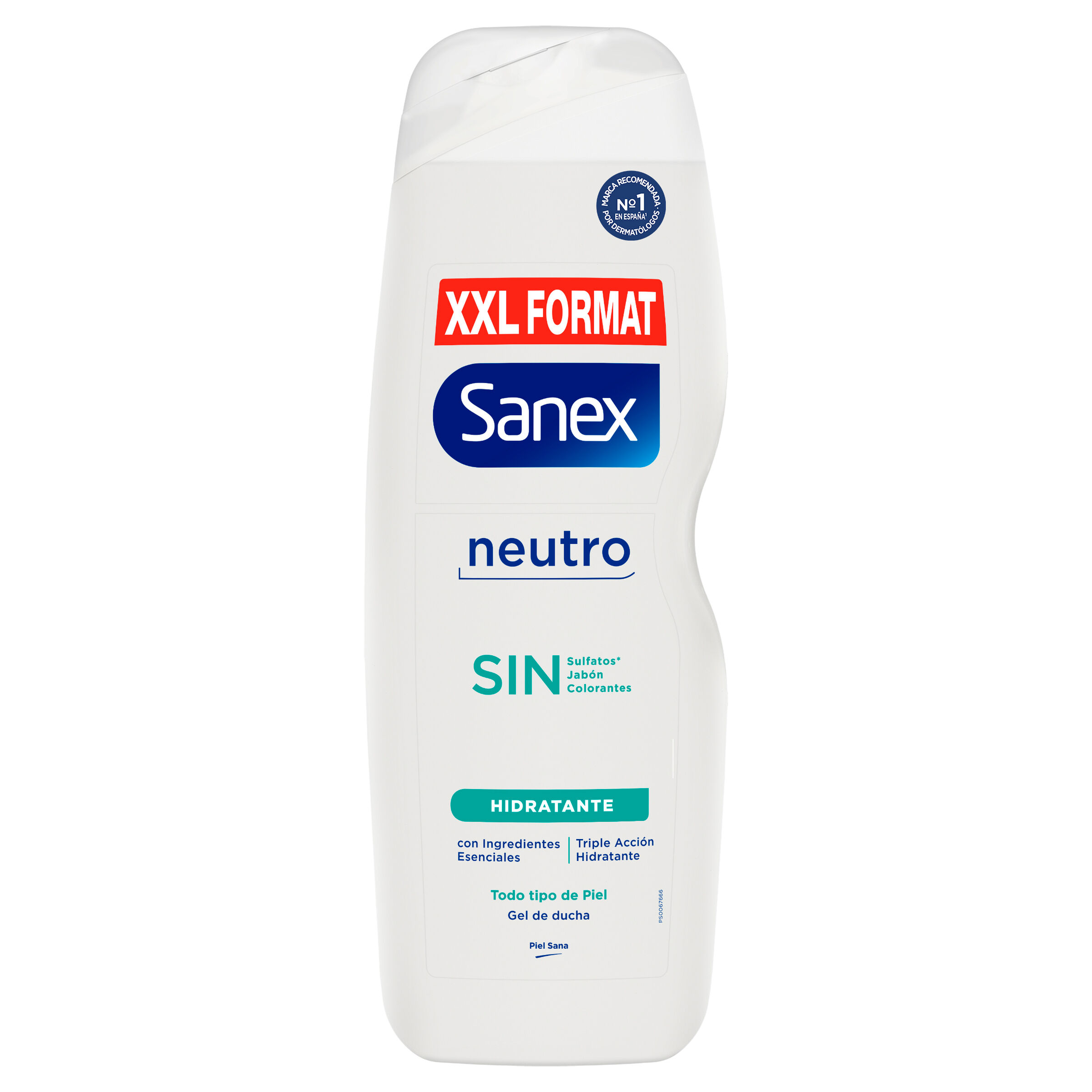 Gel de ducha Sanex neutro sin, hidratante, piel normal 850ml