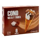 Helado cono Alipende 6 uds nata y trufa