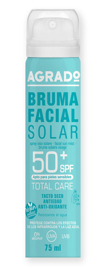 Bruma facial solar SPF50 Agrado 75ml