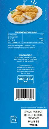 filetes de merluza al huevo precocinados ultracongelados alipende 600g