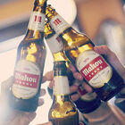 Cerveza rubia especial Mahou 5 Estrellas pack 12 latas 33cl