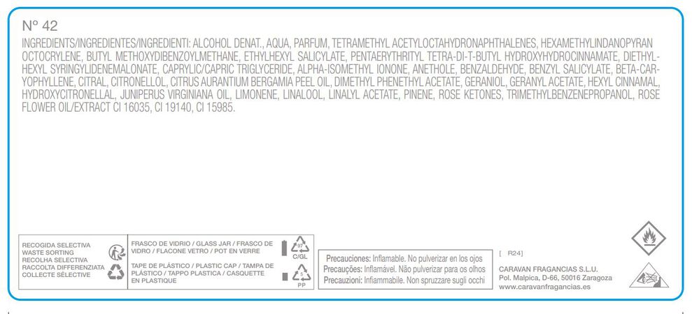 Eau de toilette Caravan mujer 150ml nº42