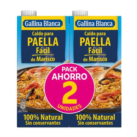 Caldo casero para paella Gallina Blanca 1l pack 2
