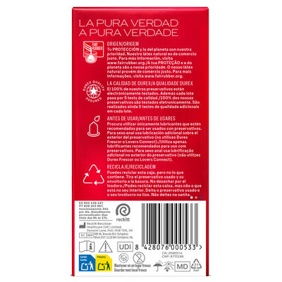 Preservativos Durex 12 uds sensitivo suave y fino extralubricado