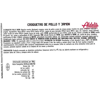 Croquetas de pollo y jamón