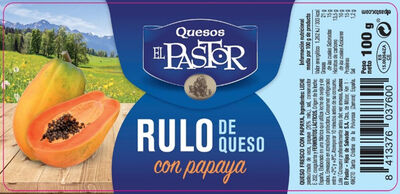 Queso rulo El Pastor 100 gr con Papaya