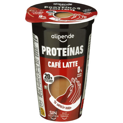 Café latte con proteínas sin gluten bajo contenido de grasa Alipende 250 ml