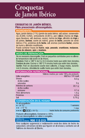 Croquetas Alipende 400g jamón ibérico