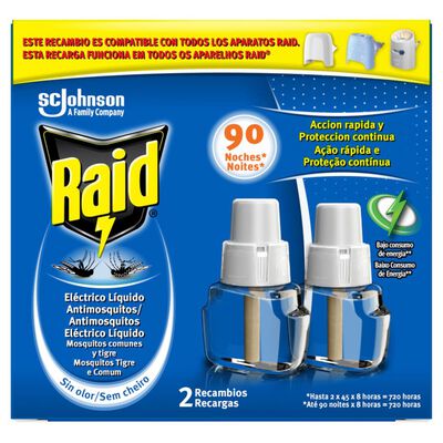 Insecticida eléctrico recambio Raid  2 unidades Noche