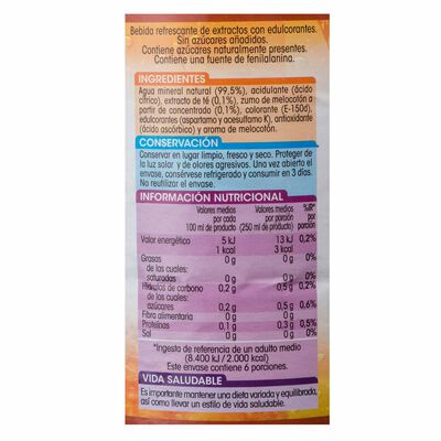 Refresco t&eacute; Alipende sin az&uacute;car a&ntilde;adido botella 1,5l melocot&oacute;n