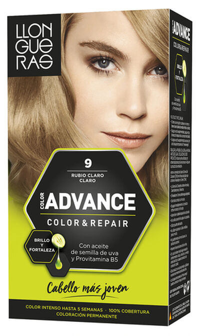 Tinte de cabello Llongueras Color Advance nº 9 rubio claro claro