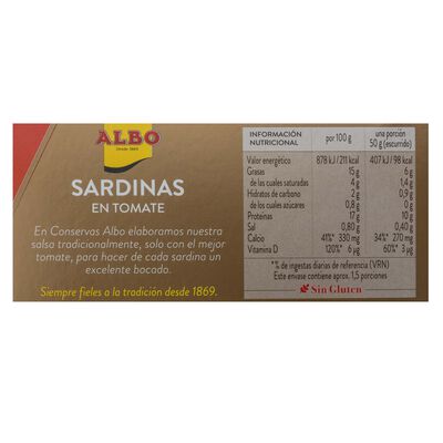 Sardina Albo 85g en tomate