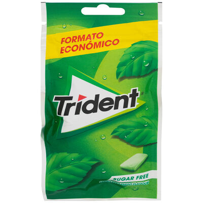 Chicle sin az&uacute;car sabor hierbabuena Trident 43,5g