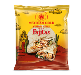 Tortilla trigo Mexican Gold fajita 320g