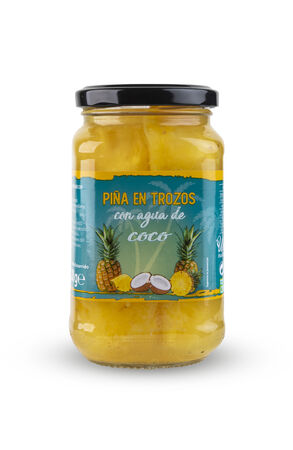 Piña en trozos con agua de coco We Natural 200g