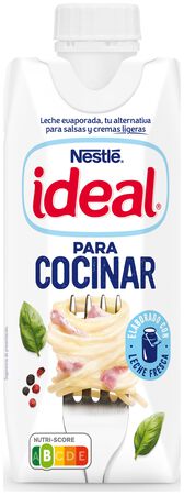 Leche evaporada Nestlé Ideal 525g parcialmente desnatada