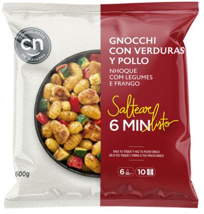 Gnocchi patata con verduras y pollo 600g