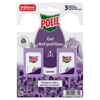 Antipolilla gel colgador Polil 2 unidades lavanda