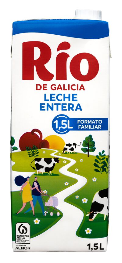 Leche R&iacute;o 1,5l entera brik