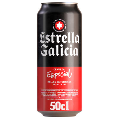 Cerveza rubia Estrella Galicia 50cl