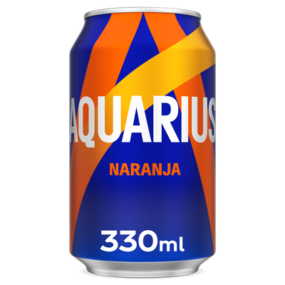 Bebida isot&oacute;nica Aquarius lata 33cl naranja