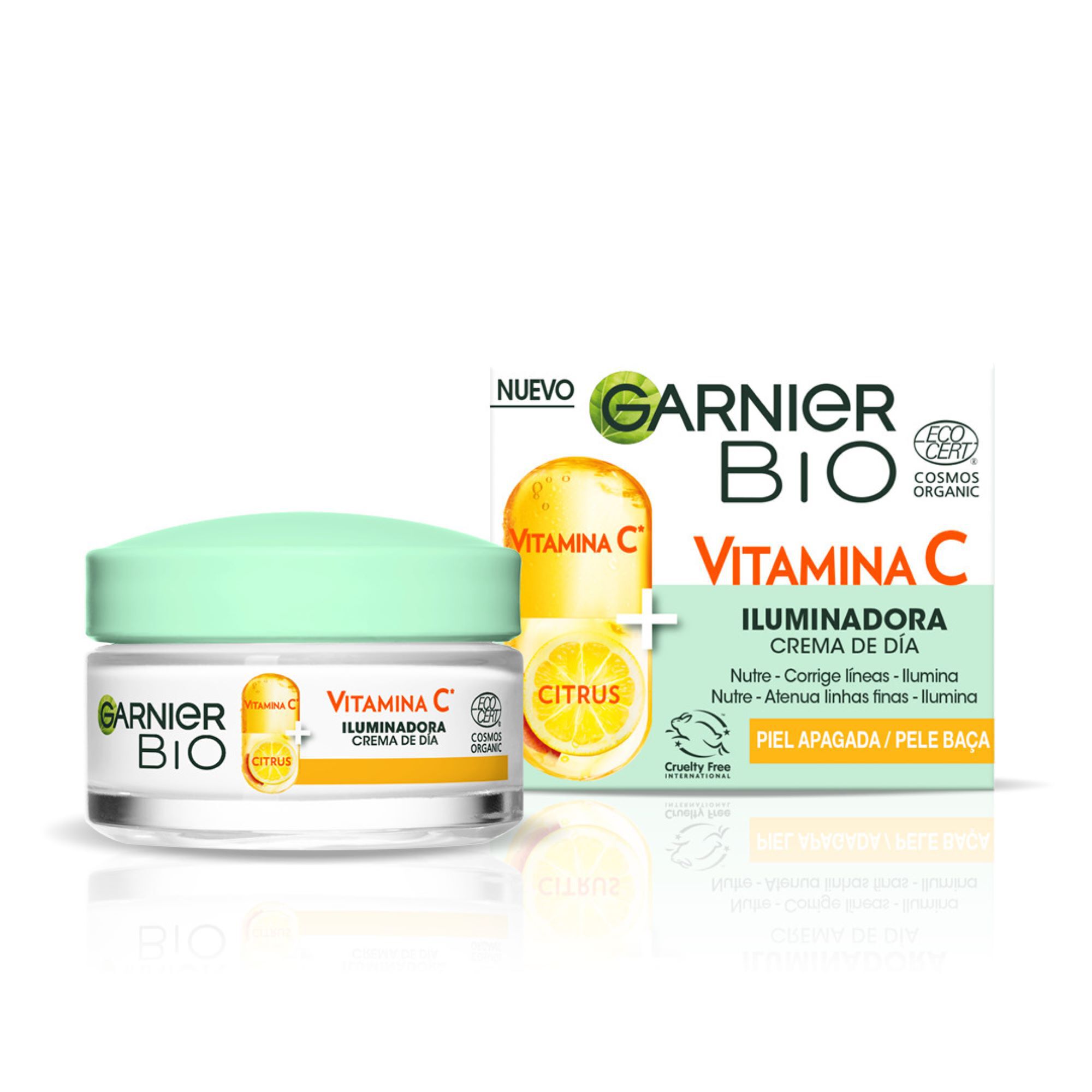 Crema de día iluminadora con vitamina c Garnier 50ml