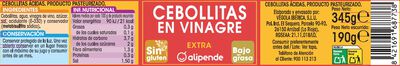 Cebollitas en vinagre Alipende 190g
