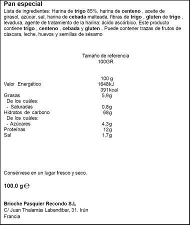 Mini chapata Recondo 100g rústica