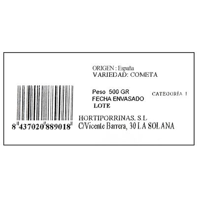 Cebolleta blanca manojo 500g