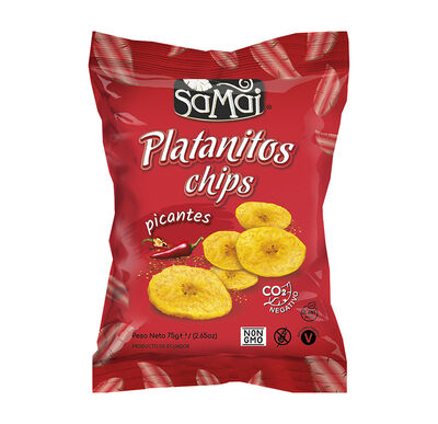 Snacks platanitos chips picantes Samai 75g