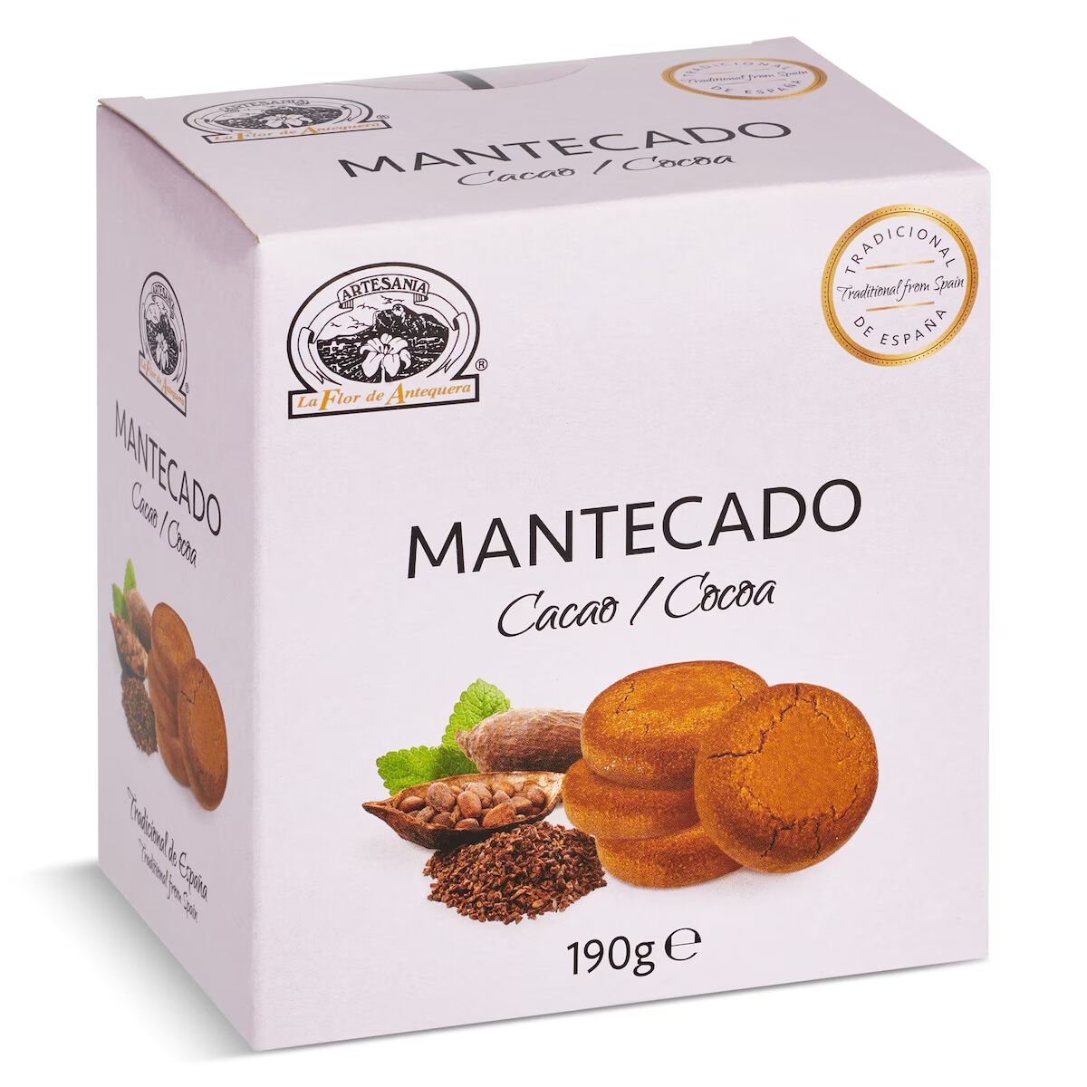 Mantecado de cacao Flor de Antequera 190g