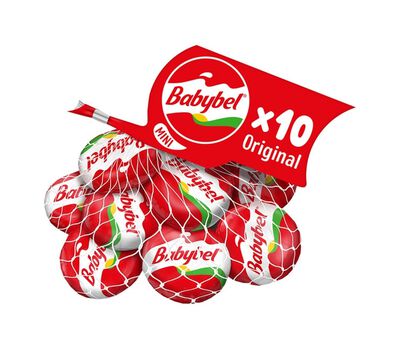 Queso tierno mini Babybell 10 uds malla 200g