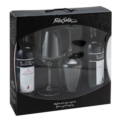 Estuche dos botellas vino tinto DO Ribera del Duero Tamaron tempranillo