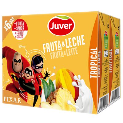 Bebida de fruta y leche Tropical Juver pack 6 200ml
