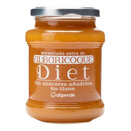 Mermelada diet albaricoque sin azúcar añadido Alipende 350g