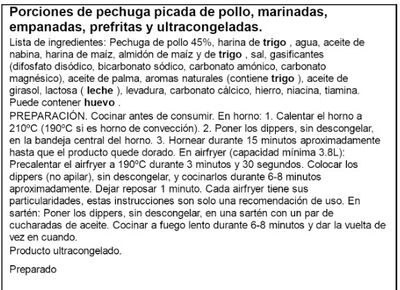 Dippers de pollo La Cocinera estilo americano 220g 