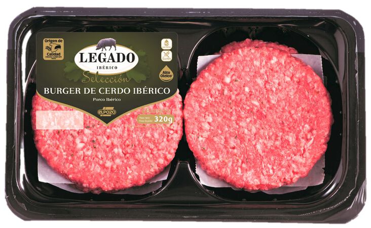 Hamburguesa de cerdo ibéricopack 4 de 90g