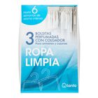 Ambientador tipo bolsa Lanta 3 uds ropa limpia