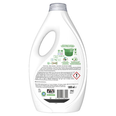 Detergente líquido Ariel 40 lavados frescor alpino elimina manchas y malos olores