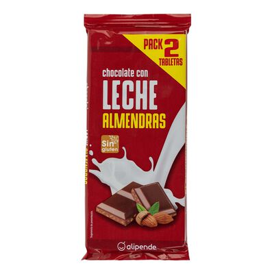Chocolate con almendra s/gluten Alipende 125g pack-2